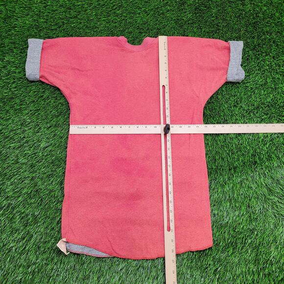 Vintage 80s Russell Athletic Reversible T-Shirt XS/S 16x27 Pinkish Red Gray USA - Picture 6 of 11